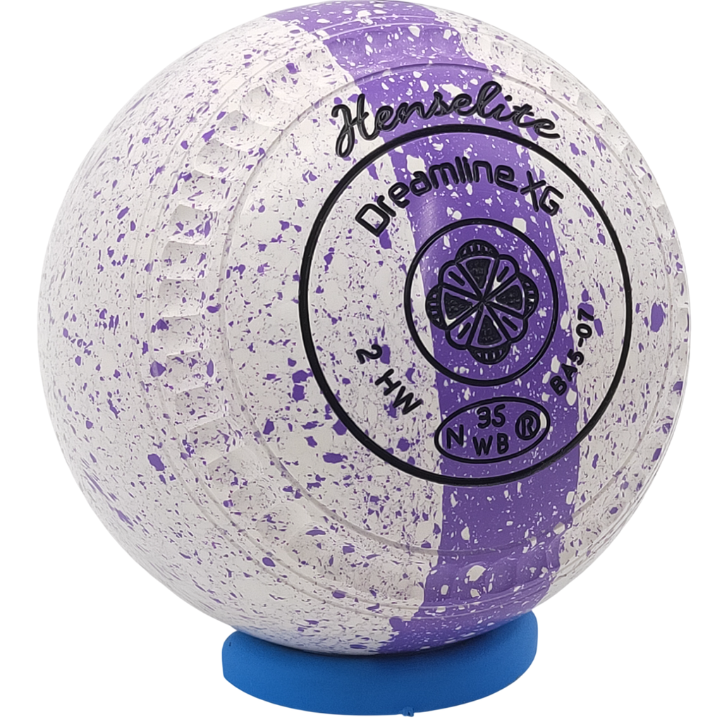 Henselite Dreamline XG Size 2 Orchid Trilogy with " C Grip " made EXCLUSIVELY for Hunter Bowls world wide !