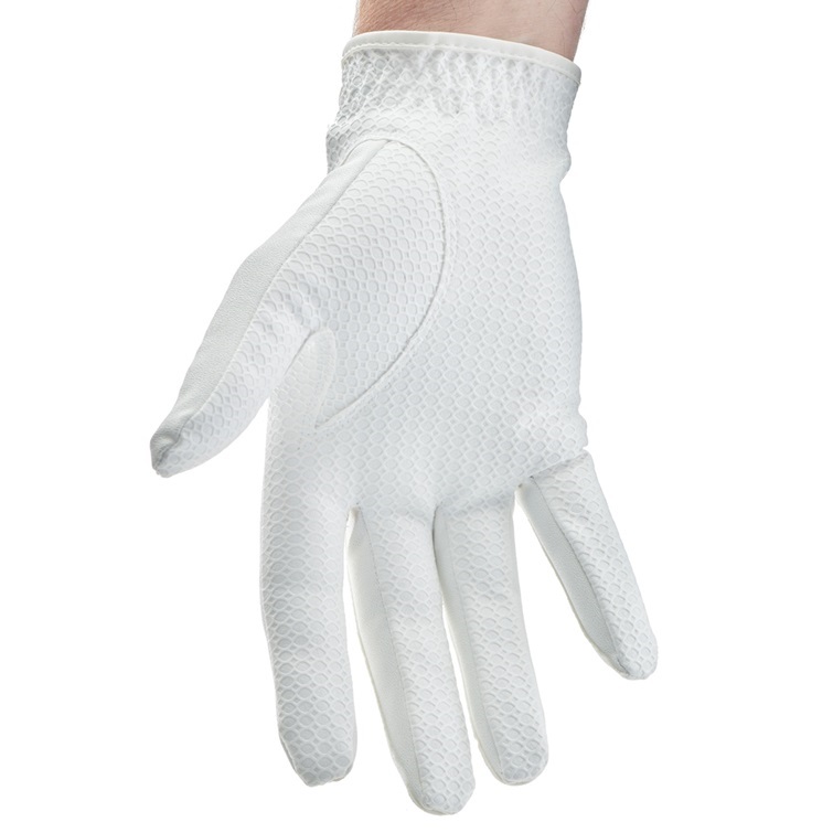 Men's Hexagrip Synthetic Bowls Glove - White