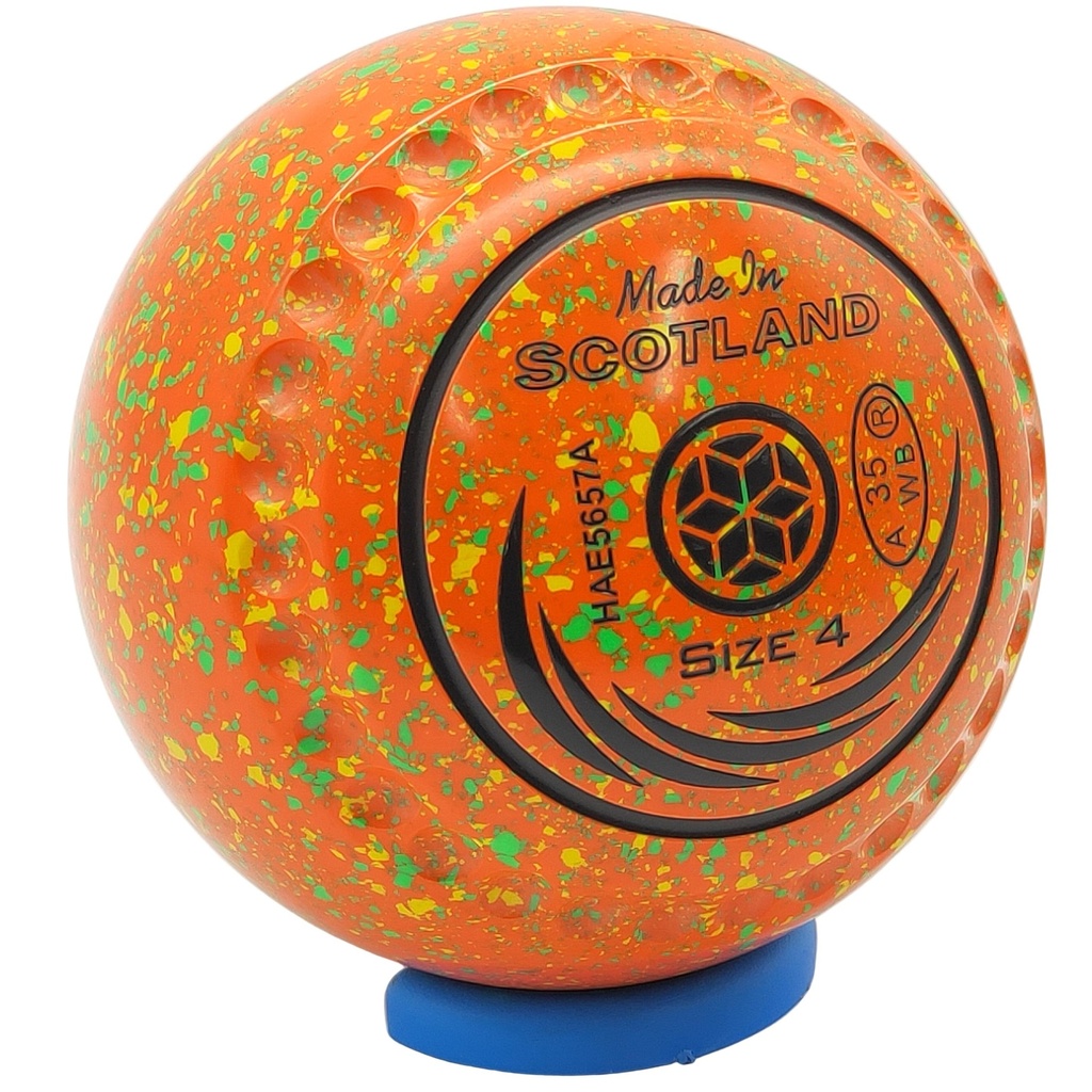 Taylor SRV Size 4 Orange Yellow Lime Half Pipe Grip
