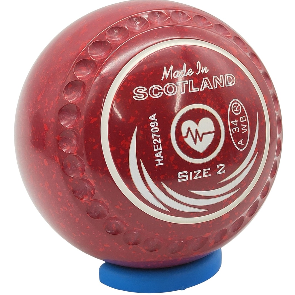 Taylor SRV Size 2 Red Maroon with Half Pipe Grip