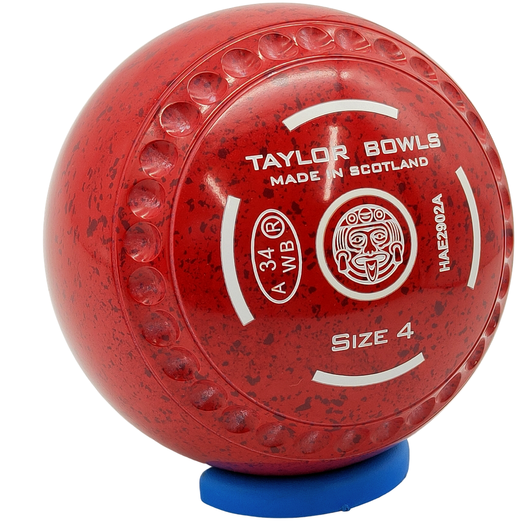 Taylor Redline SR Size 4 Red Maroon with Half Pipe Grip