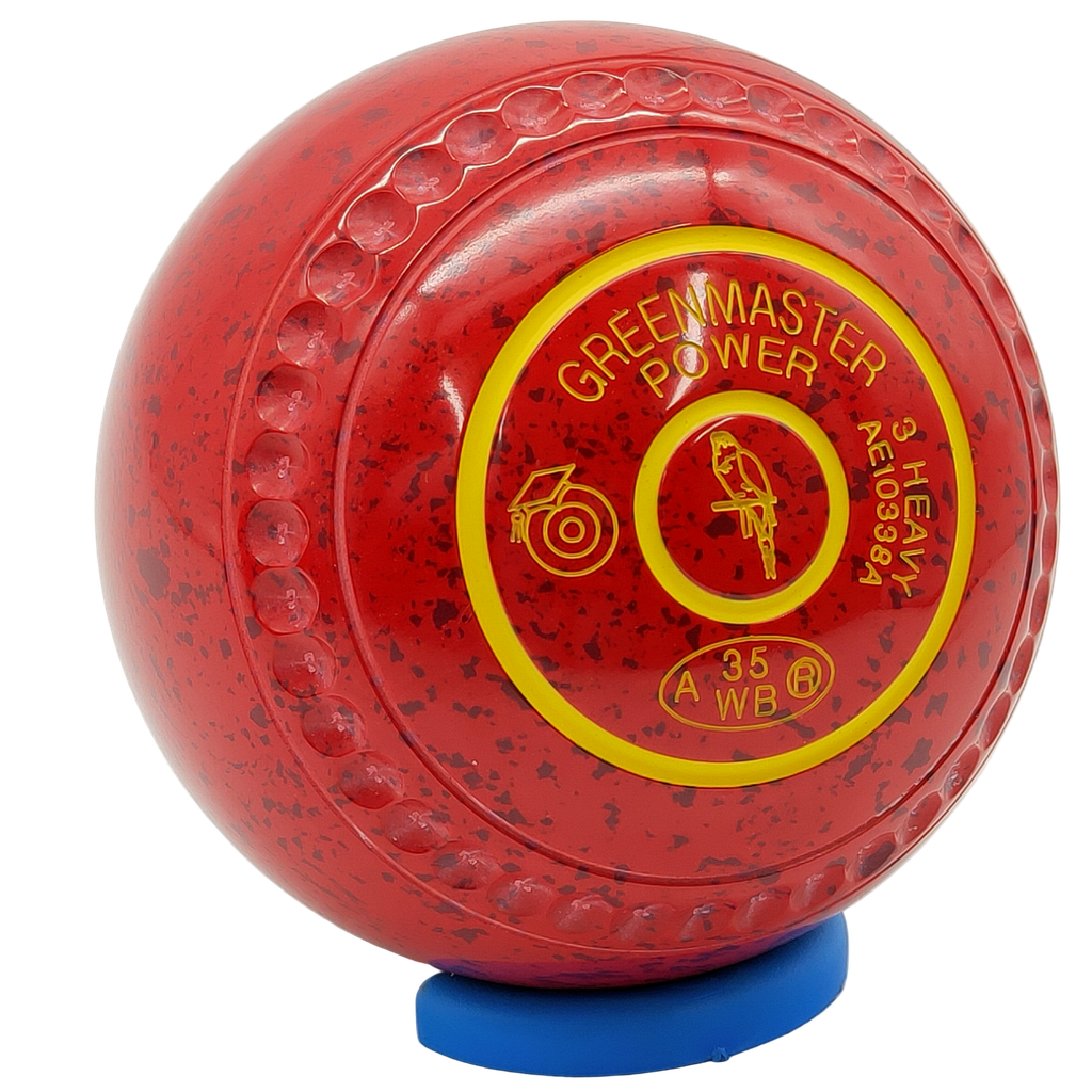 Greenmaster Power Size 3 Red Maroon with full 40 Dimple Grip