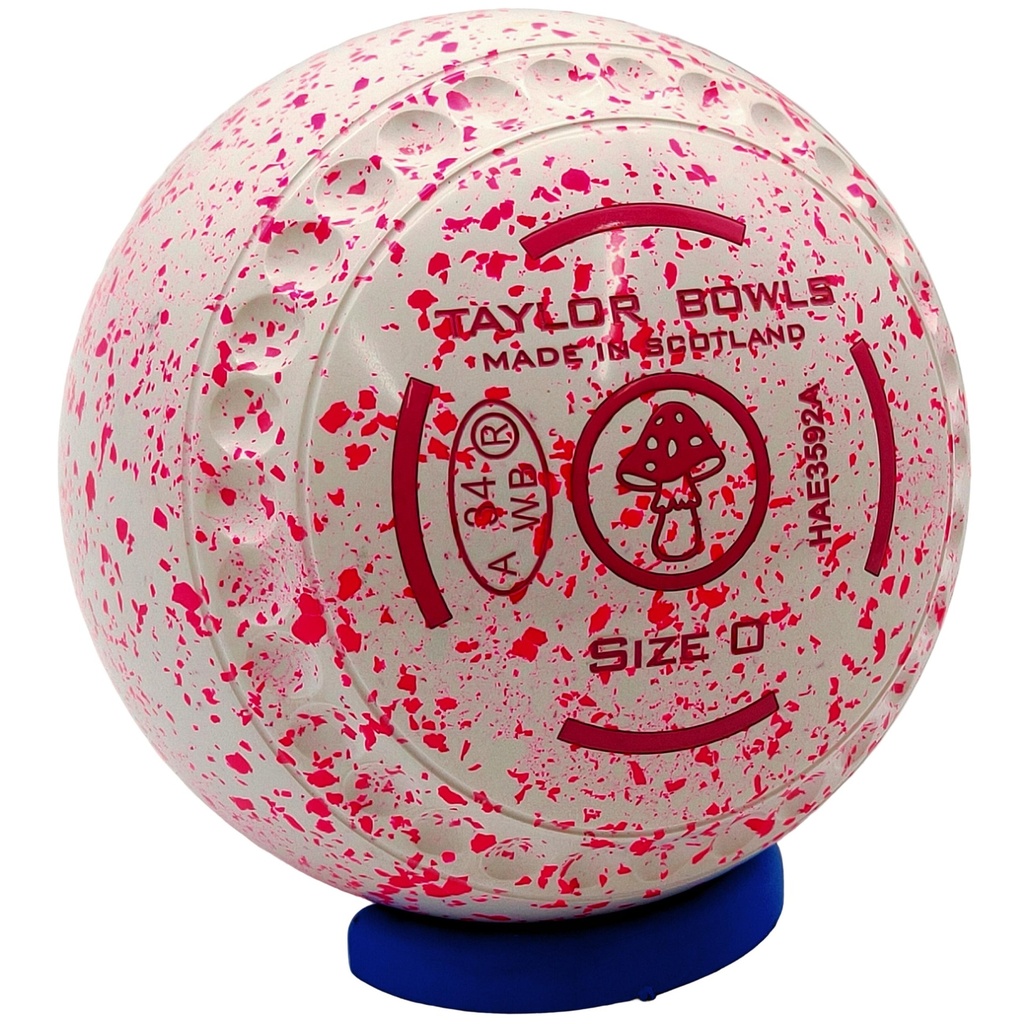 Taylor Redline SR Size 0 White Pink Flow with Half Pipe Grip