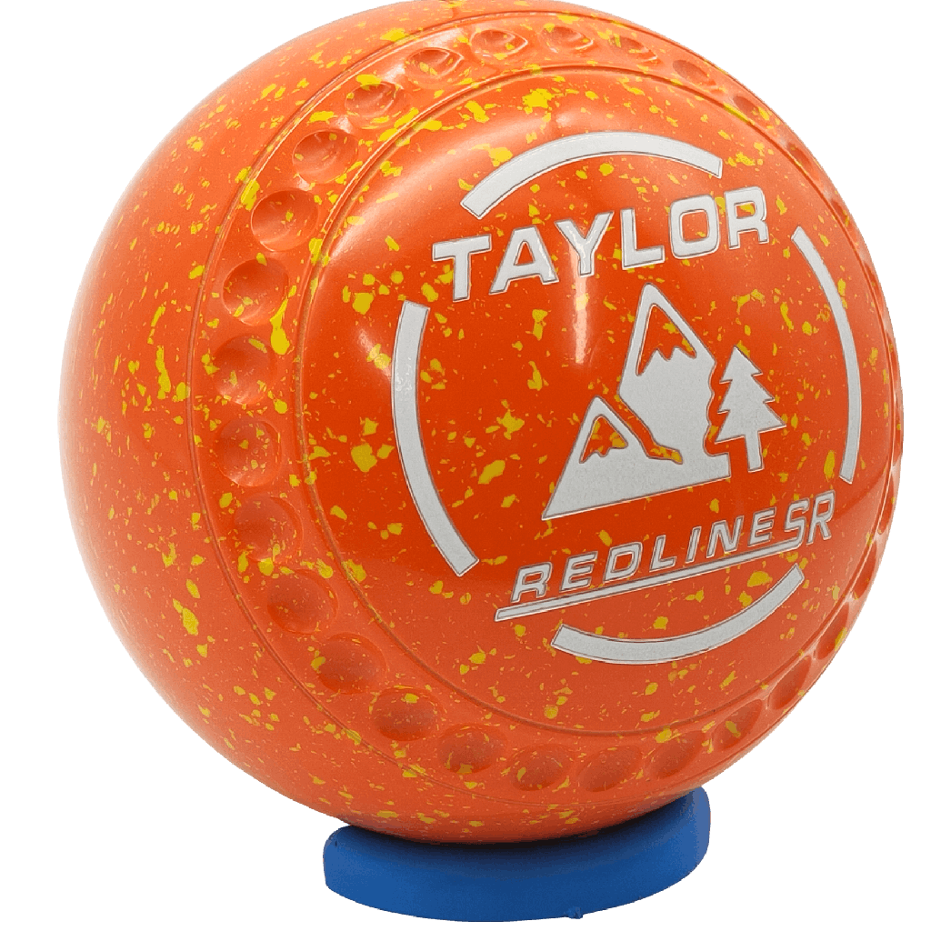 Taylor Redline SR Size 5 Orange Flame - Yellow with Half Pipe Grip