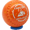Taylor Redline SR Size 5 Orange Flame - Yellow with Half Pipe Grip