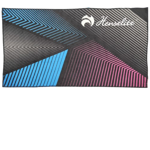 Henselite Dri Tec Axis Towel Black Pink Blue