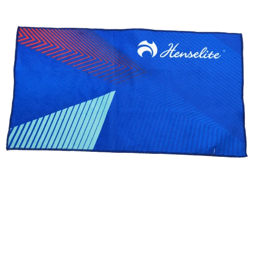 Henselite Dri Tec Axis Towel Blue Aqua Red