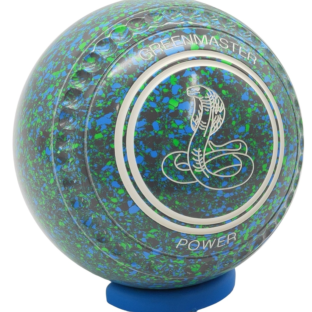 Greenmaster Power Size 4 Blue Lime with full 40 Dimple Grip