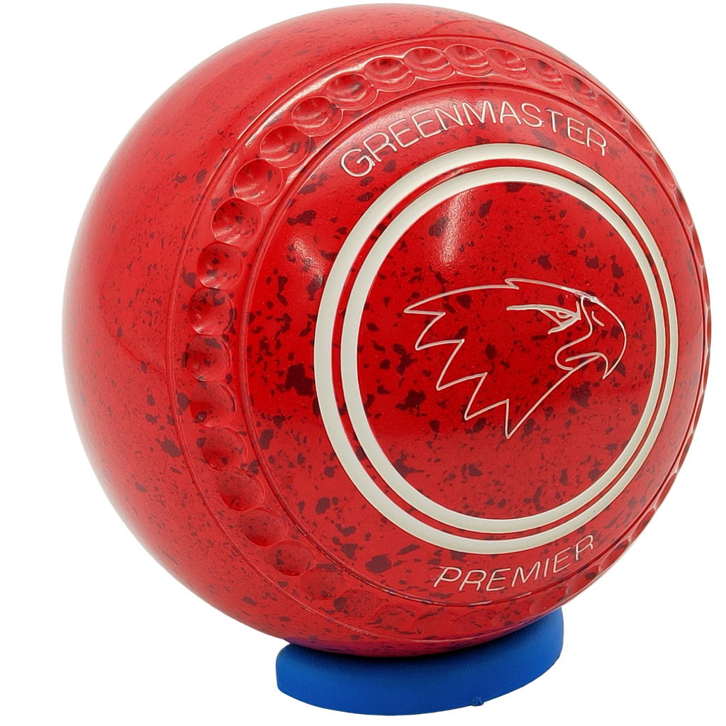 Greenmaster Premier Size 4 Red Maroon with full 40 Dimple Grip
