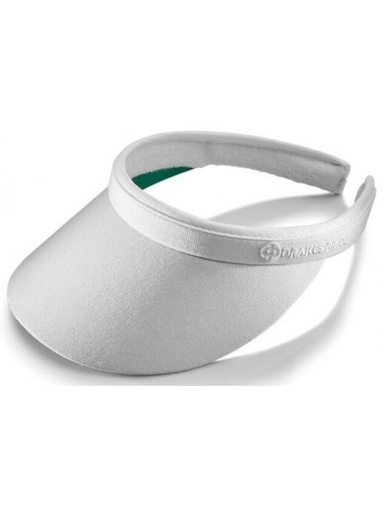 [B7753] White Clipon Bowls Visor